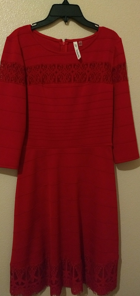 Red a-line dress